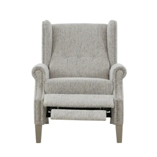Kirkland's Home Button Tufted Upholstered Push Back Recliner- Accent Chairs