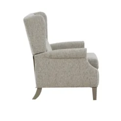 Kirkland's Home Button Tufted Upholstered Push Back Recliner- Accent Chairs