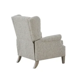Kirkland's Home Button Tufted Upholstered Push Back Recliner- Accent Chairs