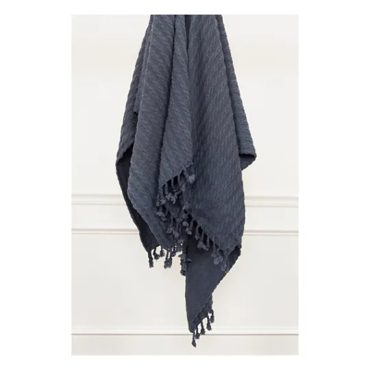 Kirkland's Home Cable Knit Tassel Throw- Blankets & Throws