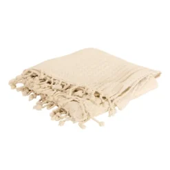 Kirkland's Home Cable Knit Tassel Throw- Blankets & Throws