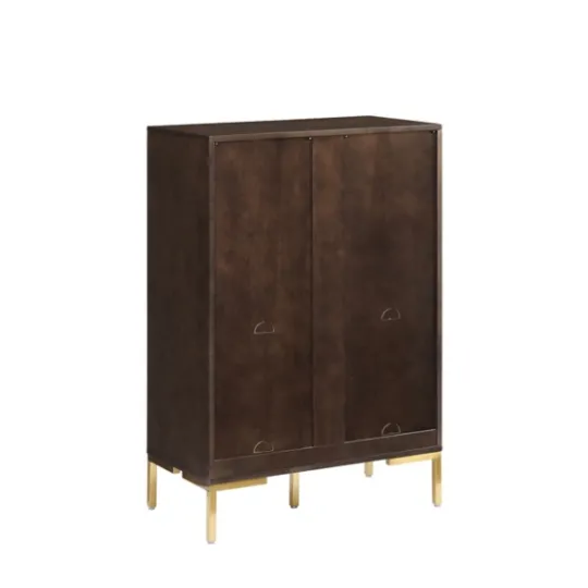 Kirkland's Home Cadence Gold Record Storage Bookcase- Bookshelves