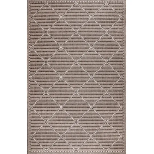 Kirkland's Home Cafe Geo Lattice Outdoor Area Rug, 7X9- Outdoor Rugs