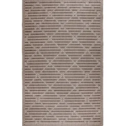 Kirkland's Home Cafe Geo Lattice Outdoor Area Rug, 6X9- Outdoor Rugs