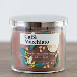 Kirkland's Home Caffe Macchiato Triple Wick Jar Candle- Candles