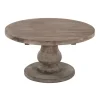 Kirkland's Home Calie Reclaimed Pine Round Coffee Table- Coffee Tables