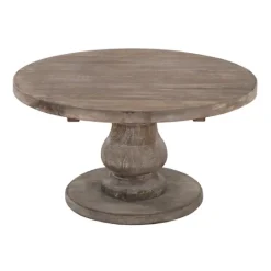 Kirkland's Home Calie Reclaimed Pine Round Coffee Table- Coffee Tables