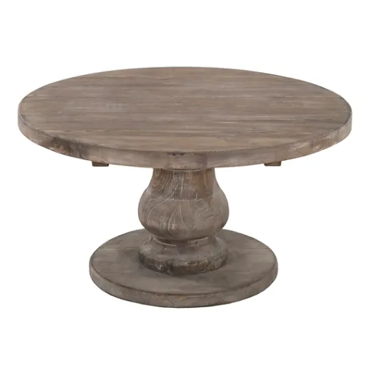 Kirkland's Home Calie Reclaimed Pine Round Coffee Table- Coffee Tables