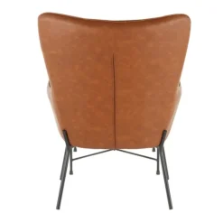 Kirkland's Home Camel Faux Leather 2-Pc. Chair And Ottoman Set- Accent Chairs