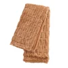 Kirkland's Home Camel Fluffy Faux Fur Cotton Throw- Blankets & Throws