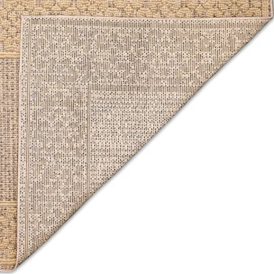 Kirkland's Home Camel Leopard Border Outdoor Area Rug, 5X7- Outdoor Rugs