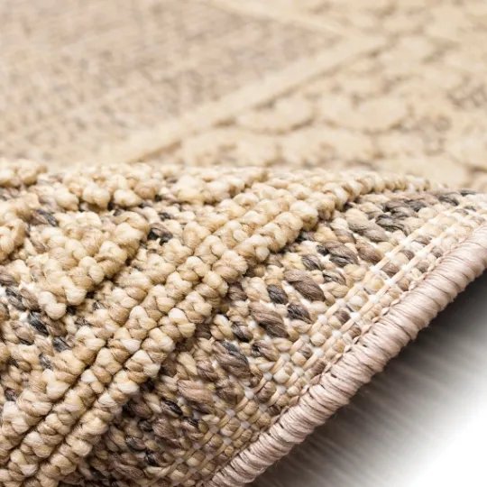 Kirkland's Home Camel Leopard Border Outdoor Area Rug, 5X7- Outdoor Rugs