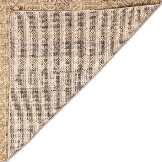 Kirkland's Home Camel Linear Sundry Outdoor Area Rug, 6X9- Outdoor Rugs