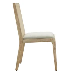 Kirkland's Home Cane Back Upholstered Wood Dining Chairs, Set Of 2- Dining Chairs