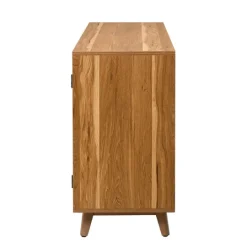 Kirkland's Home Cane Wood Storage Media Cabinet- Cabinets & Sideboards