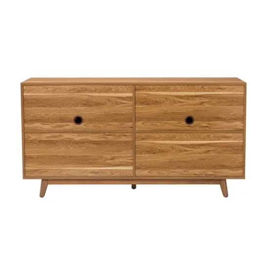 Kirkland's Home Cane Wood Storage Media Cabinet- Cabinets & Sideboards