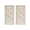 Kirkland's Home Capiz Shells Emblem Framed Wall Plaques, Set Of 2- Wall Plaques