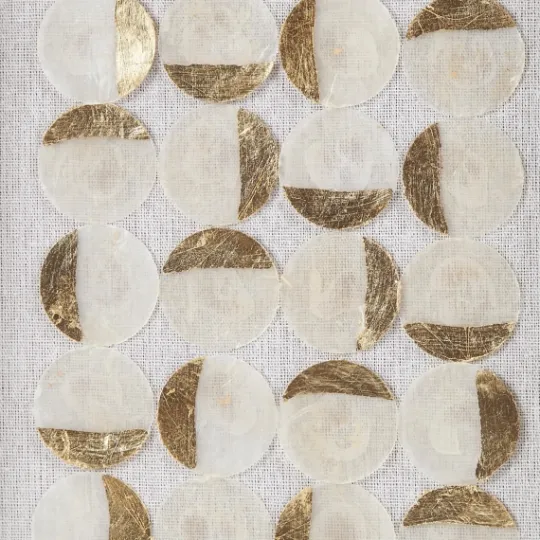 Kirkland's Home Capiz Shells Emblem Framed Wall Plaques, Set Of 2- Wall Plaques