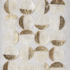Kirkland's Home Capiz Shells Emblem Framed Wall Plaques, Set Of 2- Wall Plaques