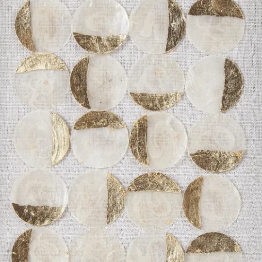 Kirkland's Home Capiz Shells Emblem Framed Wall Plaques, Set Of 2- Wall Plaques
