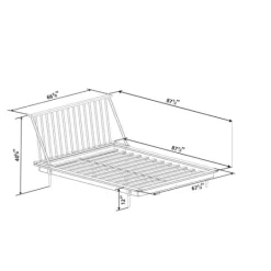 Kirkland's Home Caramel Mid-Century Modern Queen Bed Frame- Beds & Headboards