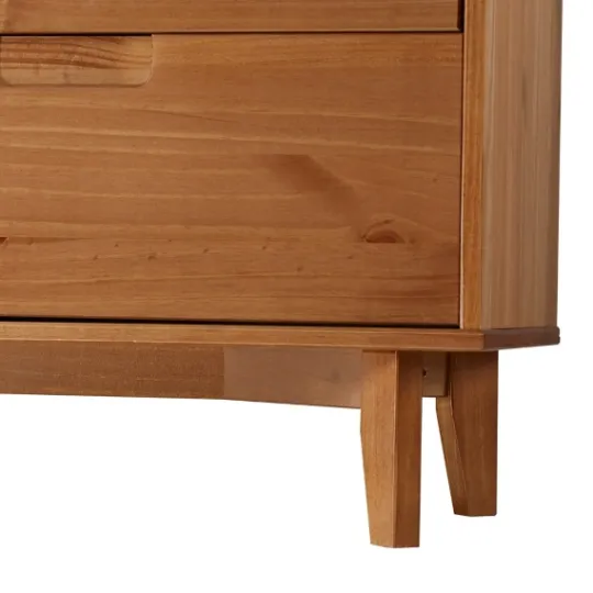 Kirkland's Home Caramel Mid-Century Modern 6-Drawer Dresser- Dressers & Chests