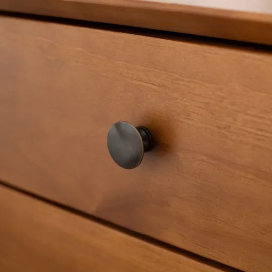 Kirkland's Home Caramel Mid-Century Nightstand- Nightstands