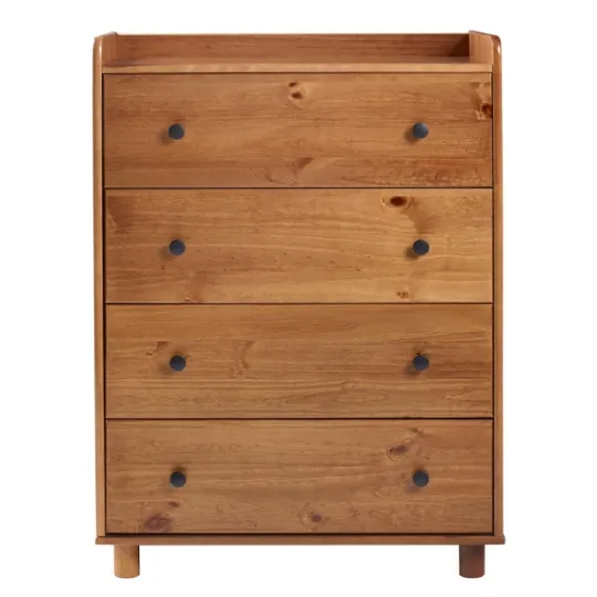 Kirkland's Home Caramel Wooden 4-Drawer Dresser- Dressers & Chests