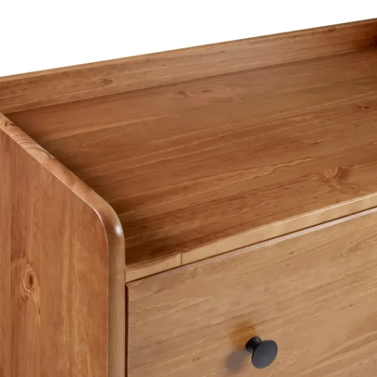 Kirkland's Home Caramel Wooden 4-Drawer Dresser- Dressers & Chests