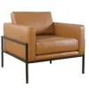 Kirkland's Home Carmel Vegan Leather Club Accent Chair- Accent Chairs