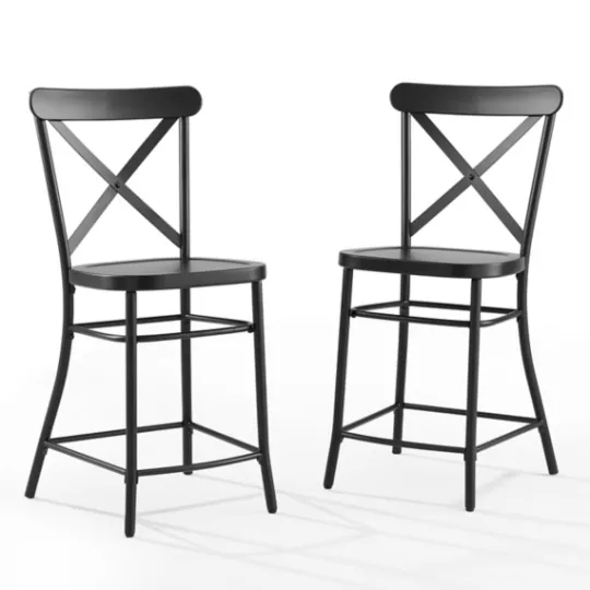 Kirkland's Home Caroline X-Back Counter Stools, Set Of 2- Bar Stools & Counter Height Stools