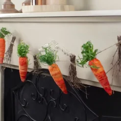 Kirkland's Home Carrot And Twig Bundle Garland- Decorative Accents