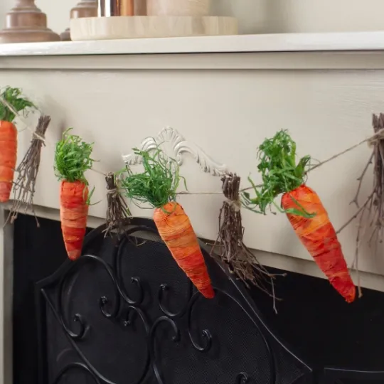 Kirkland's Home Carrot And Twig Bundle Garland- Decorative Accents