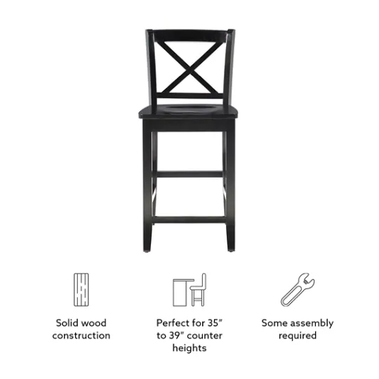 Kirkland's Home Carter X-Back Counter Stool- Bar Stools & Counter Height Stools