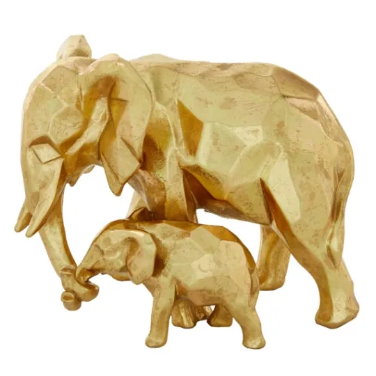 Kirkland's Home Carved Elephant Family Statue- Statues & Figurines