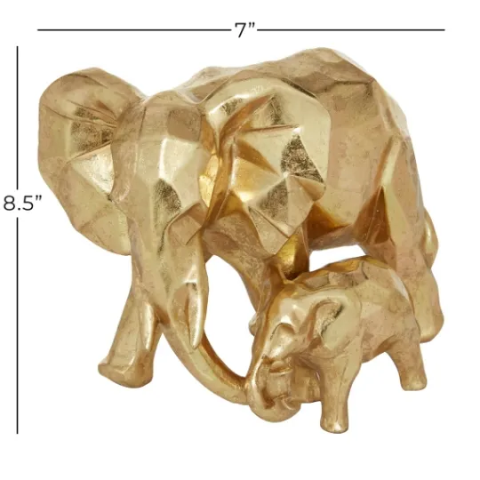 Kirkland's Home Carved Elephant Family Statue- Statues & Figurines