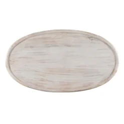 Kirkland's Home Carved Lattice Wood Oval Coffee Table- Coffee Tables
