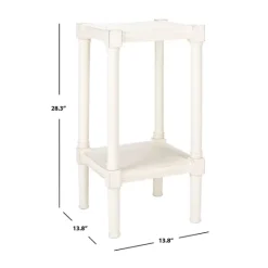 Kirkland's Home Carved Pinewood Farmhouse Accent Table- Accent & End Tables