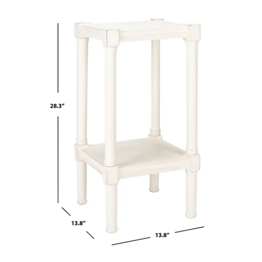 Kirkland's Home Carved Pinewood Farmhouse Accent Table- Accent & End Tables