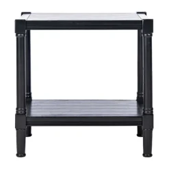Kirkland's Home Carved Pinewood Farmhouse Accent Table- Accent & End Tables