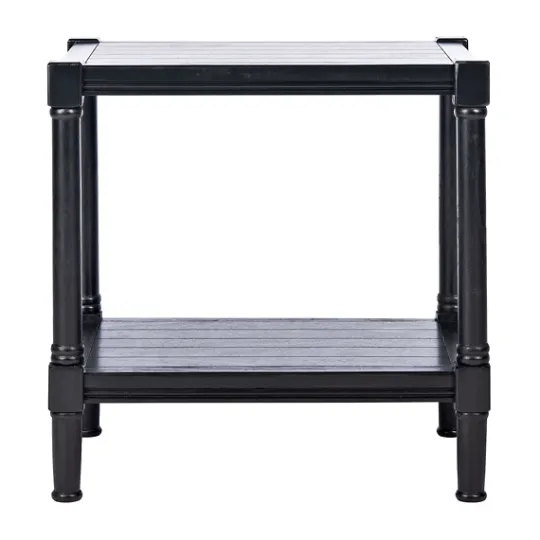Kirkland's Home Carved Pinewood Farmhouse Accent Table- Accent & End Tables