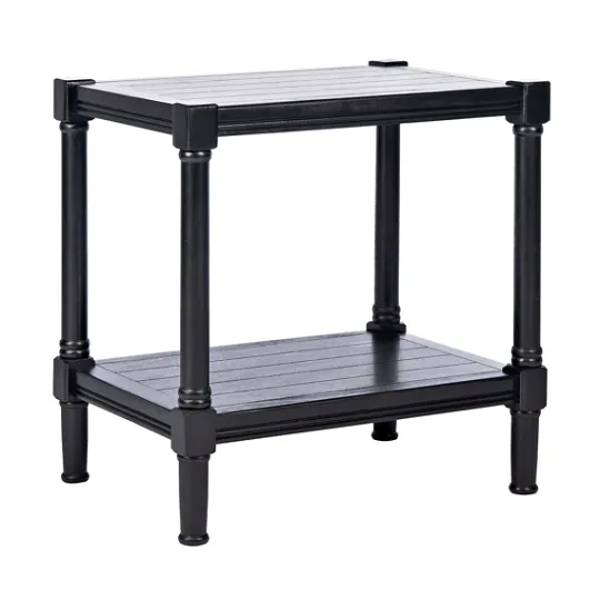 Kirkland's Home Carved Pinewood Farmhouse Accent Table- Accent & End Tables