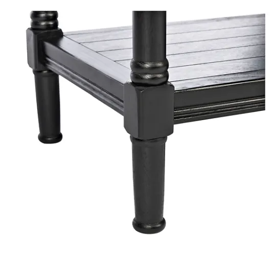 Kirkland's Home Carved Pinewood Farmhouse Accent Table- Accent & End Tables