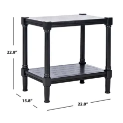 Kirkland's Home Carved Pinewood Farmhouse Accent Table- Accent & End Tables