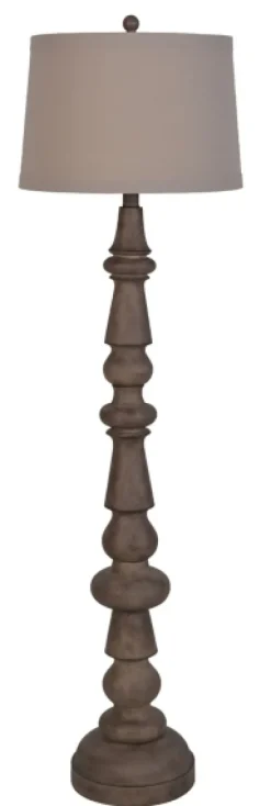 Kirkland's Home Carved Spindle Floor Lamp- Floor Lamps
