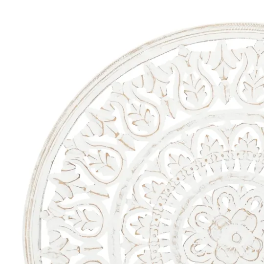 Kirkland's Home Carved Wood Acanthus Rosette Wall Plaque- Wall Plaques