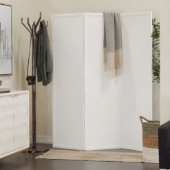Kirkland's Home Carved Wood 3-Panel Room Divider- Decorative Accents