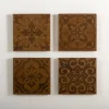 Kirkland's Home Carved Wood Patterned Wall Plaques, Set Of 4- Wall Plaques