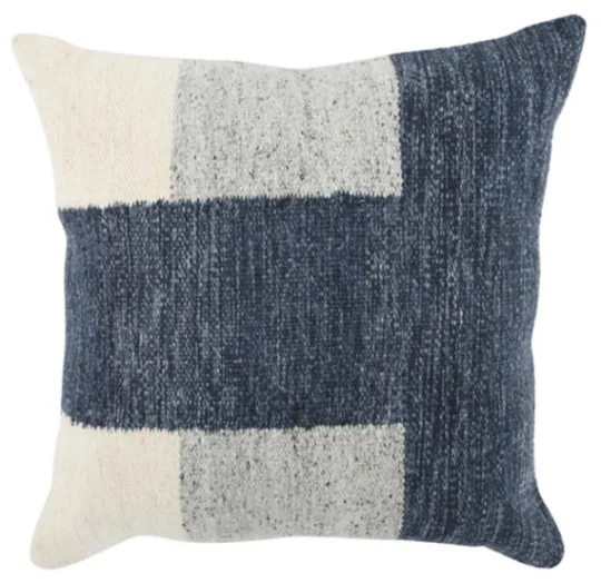 Kirkland's Home Casey Navy Color Block Throw Pillow- Pillows