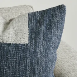 Kirkland's Home Casey Navy Color Block Throw Pillow- Pillows